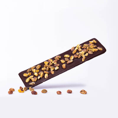 Tabliczka prawdziwej belgijskiej czekolady - deserowa z pistacją