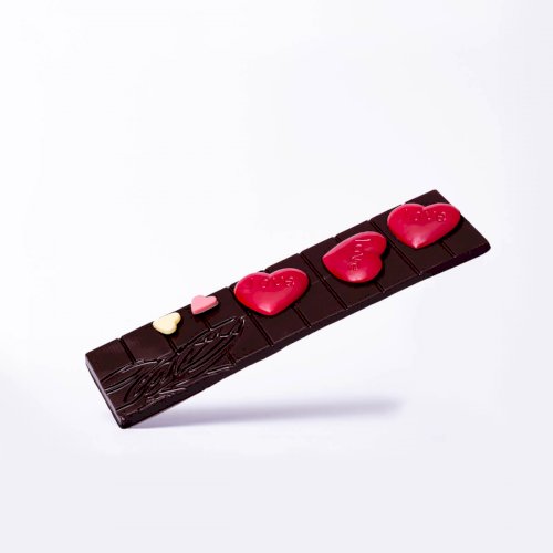 Tabliczka prawdziwej belgijskiej czekolady - deserowa walentynkowa