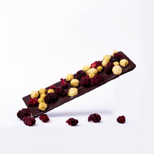 Tabliczka prawdziwej belgijskiej czekolady - deserowa z jeżyną i agrestem 